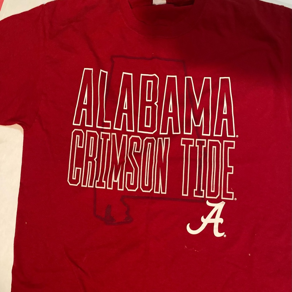 COPY - Alabama Crimson’s tide Red and white T-shirt❤️🤍🐘